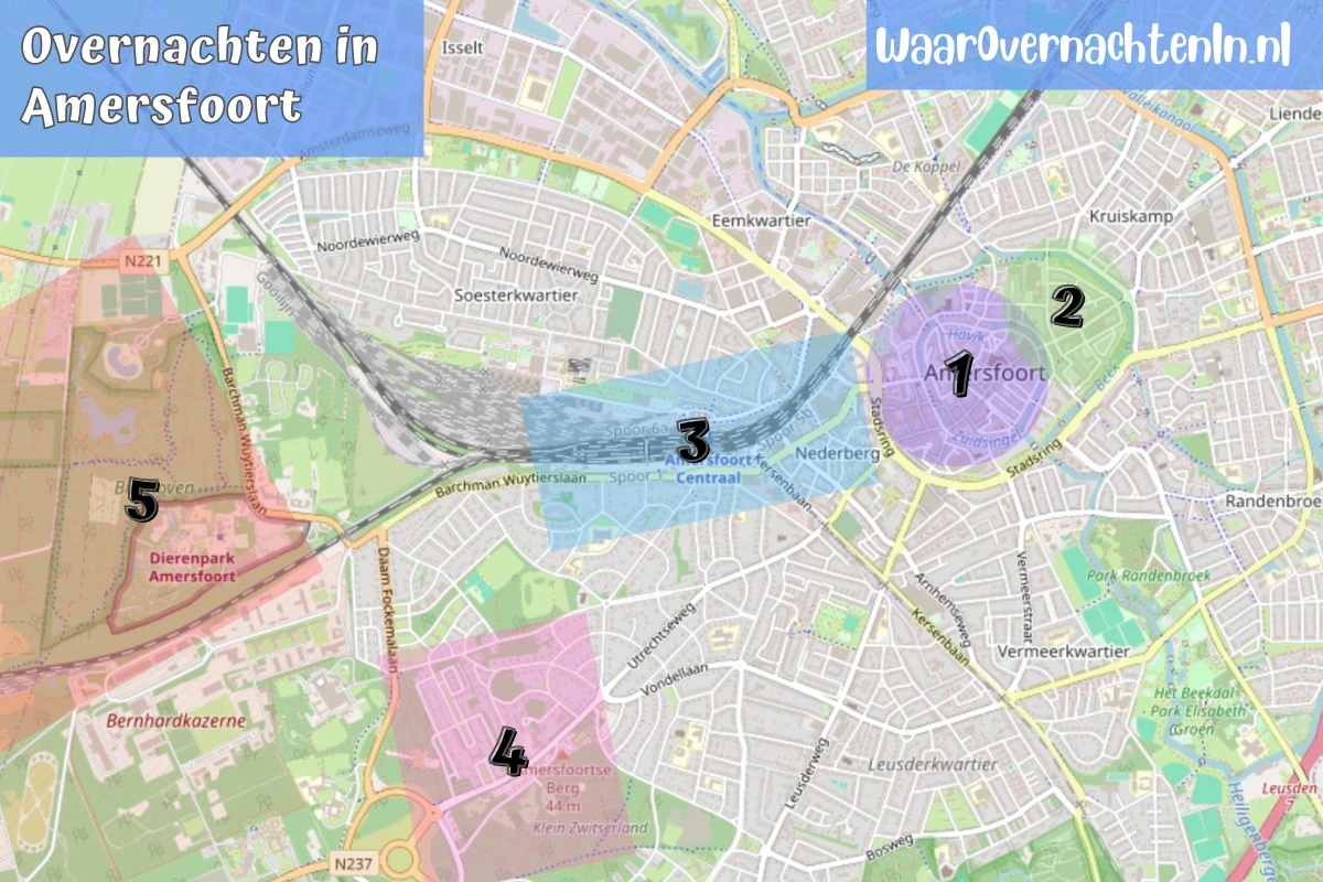 Leukste wijken om te overnachten in Amersfoort.