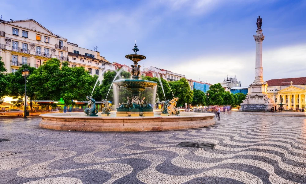 Rossio, het centrum van Lissabon