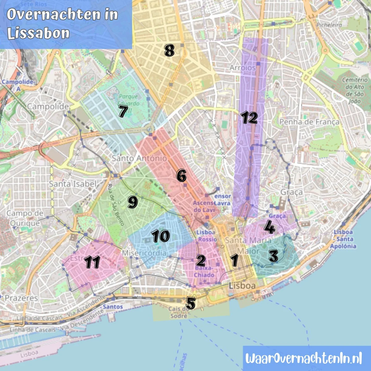 Overnachten in Lissabon Stad